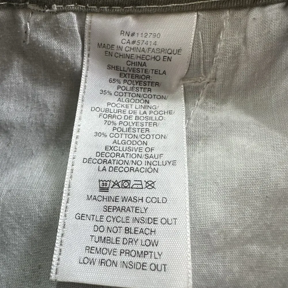 True Religion Green Cargo Pants Mens 30x32 Corpcore Grunge Punk Y2K Style Baggy